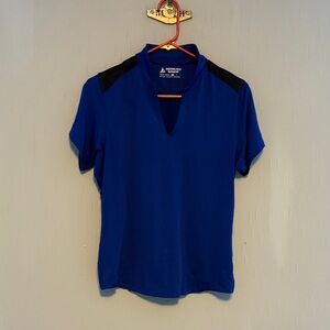 Reebok Athletic Royal Blue Tee with Black Shoulders